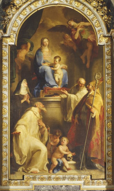 Madonna and the Blessed Gabrielli Family by Pompeo Girolamo Batoni